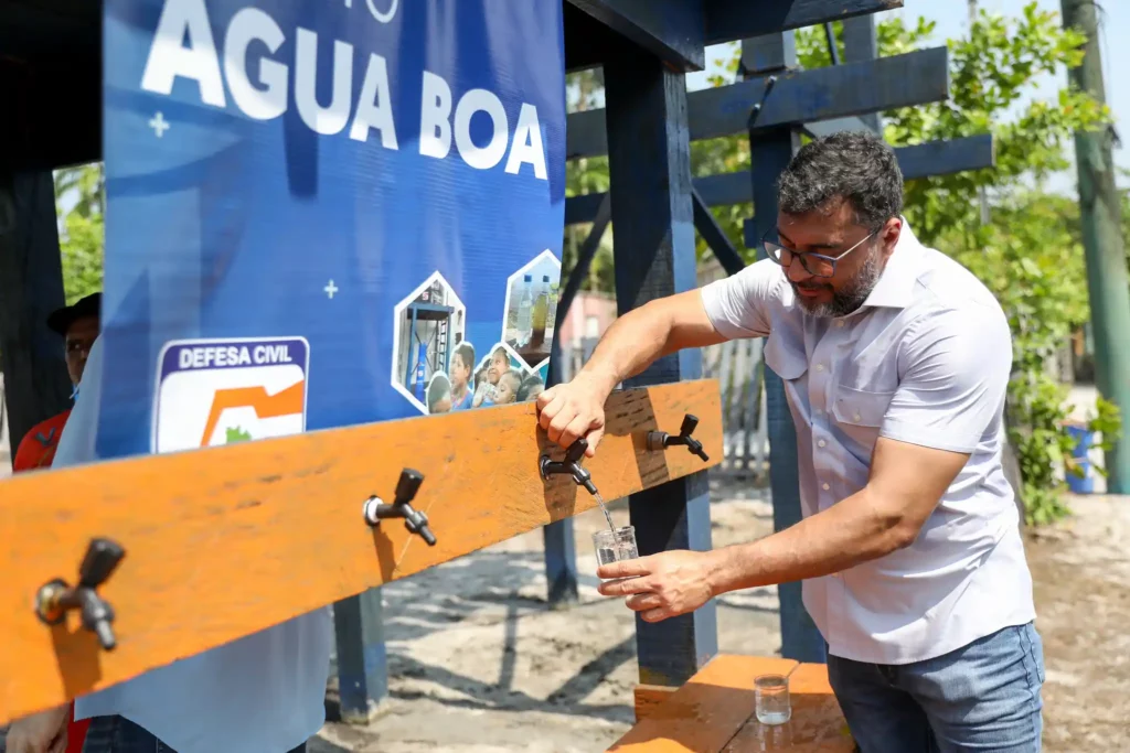 Governador Wilson Lima entrega sistema do projeto Agua Boa para familias da zona rural de Manaus Foto Alex Pazuello 2